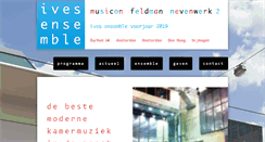 Desktop Screenshot of ives-ensemble.nl